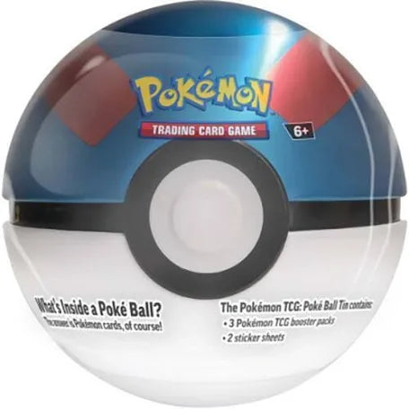 Pokémon TCG: Poké Ball Tins (3 packs, 2 sticker sheets, 1 coin inside)