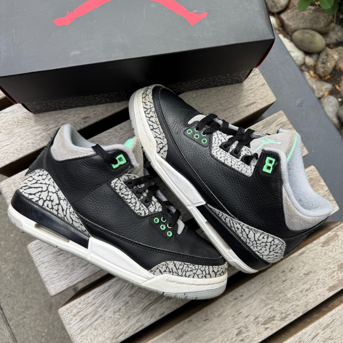 Jordan 3 Retro Green Glow (GS)