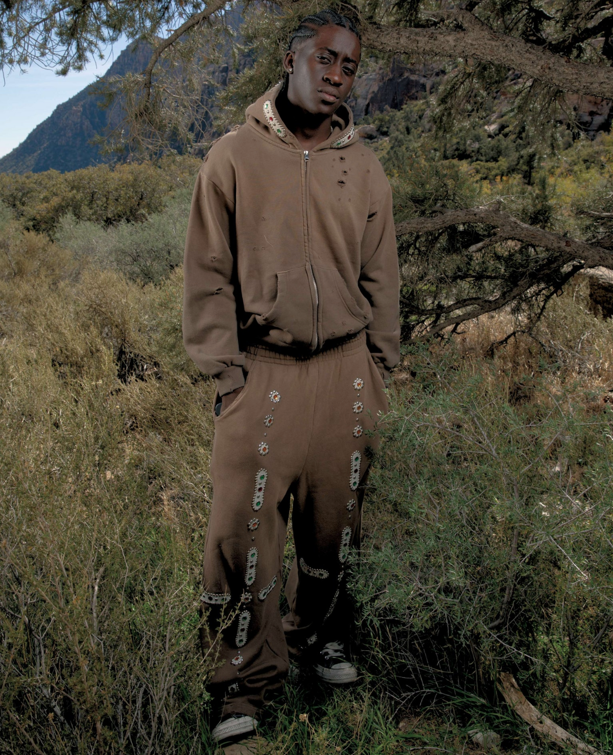 Bravest Studios Sapphire Zip Up Hoodie 'Brown'
