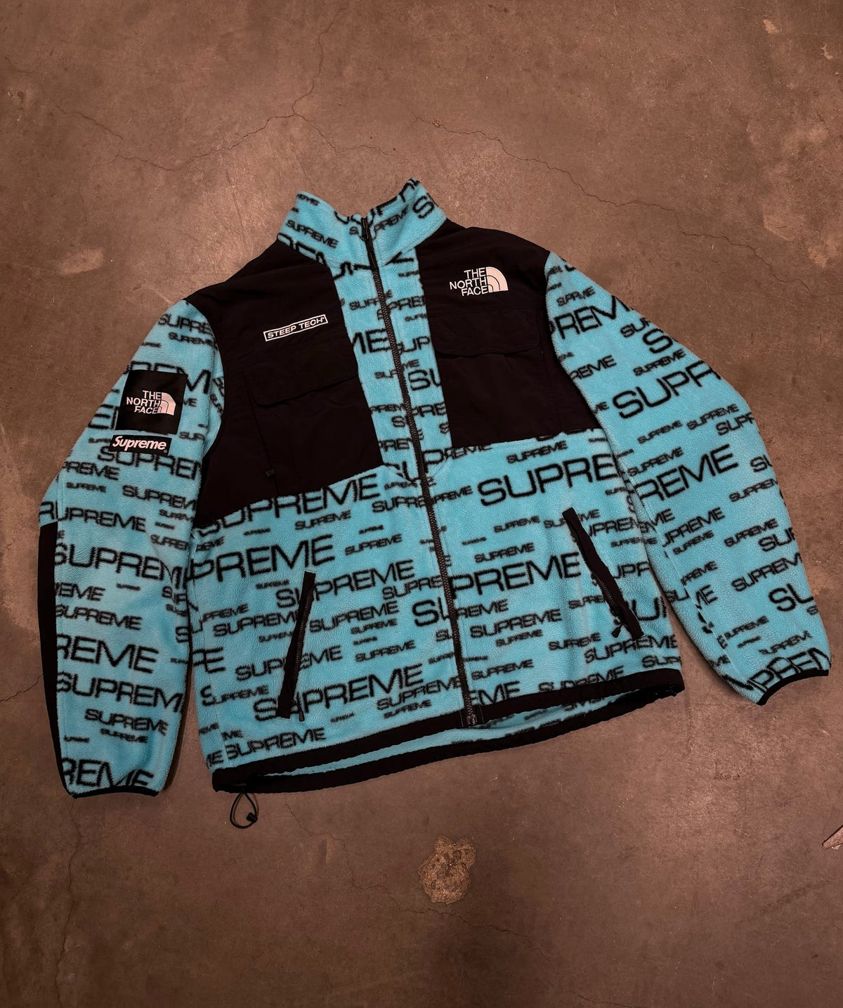 Supreme The North Face Steep Tech Fleece Jacket Teal