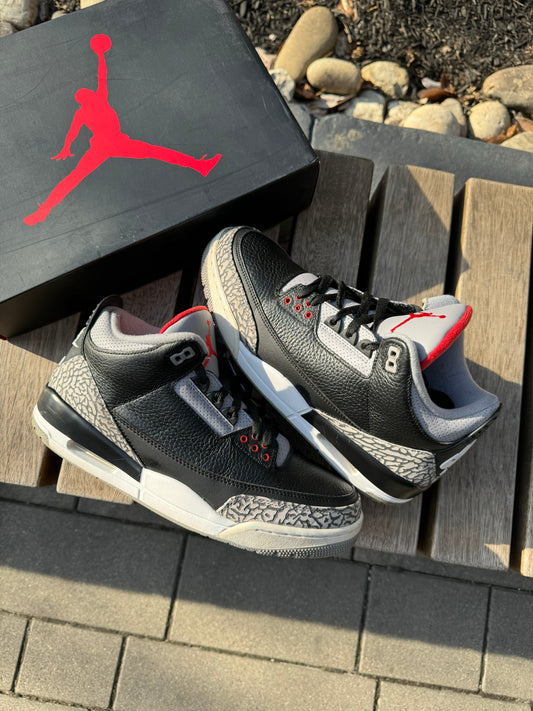 *USED* Air Jordan 3 “Black Cement”