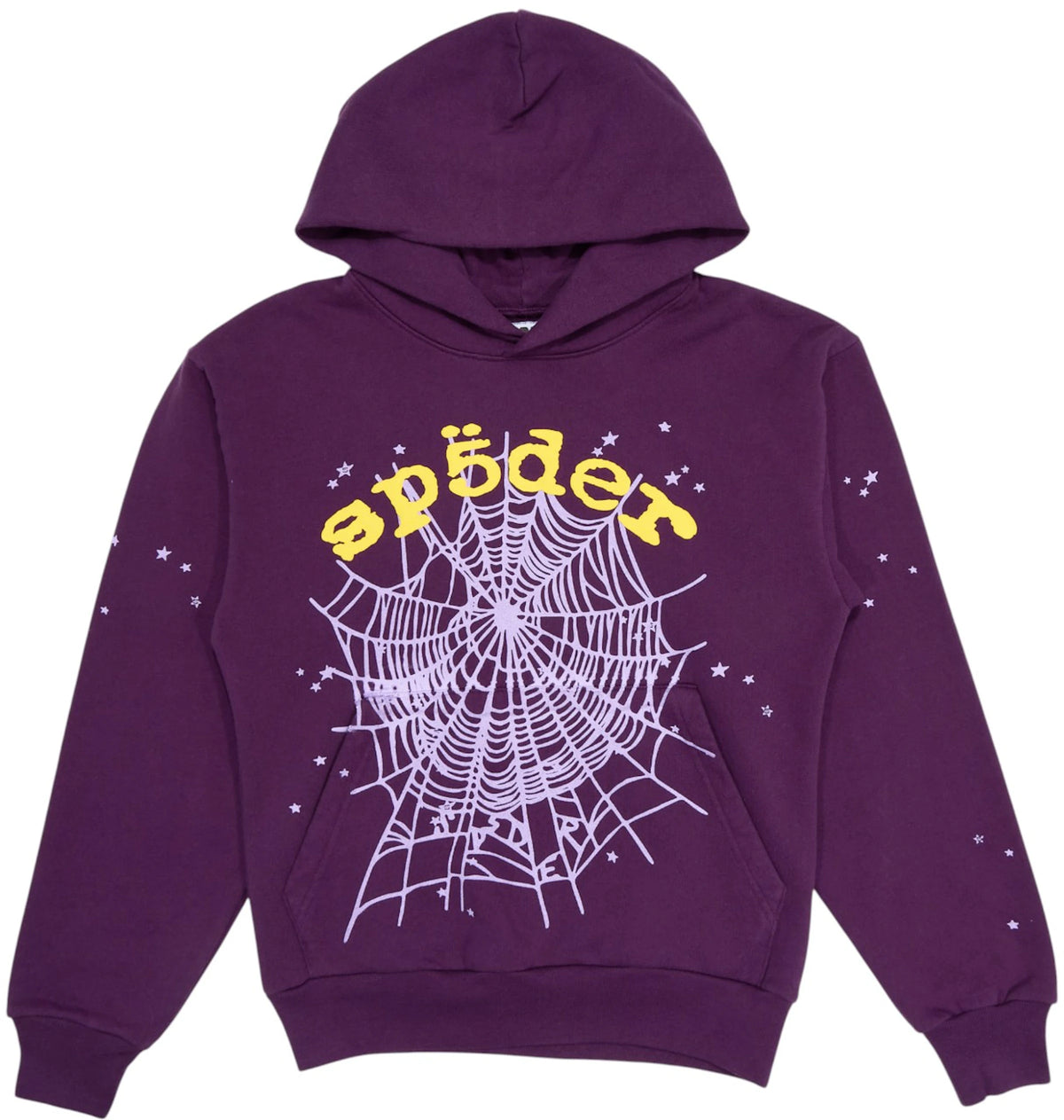 Sp5der Star OG Web V2 Hoodie Purple
