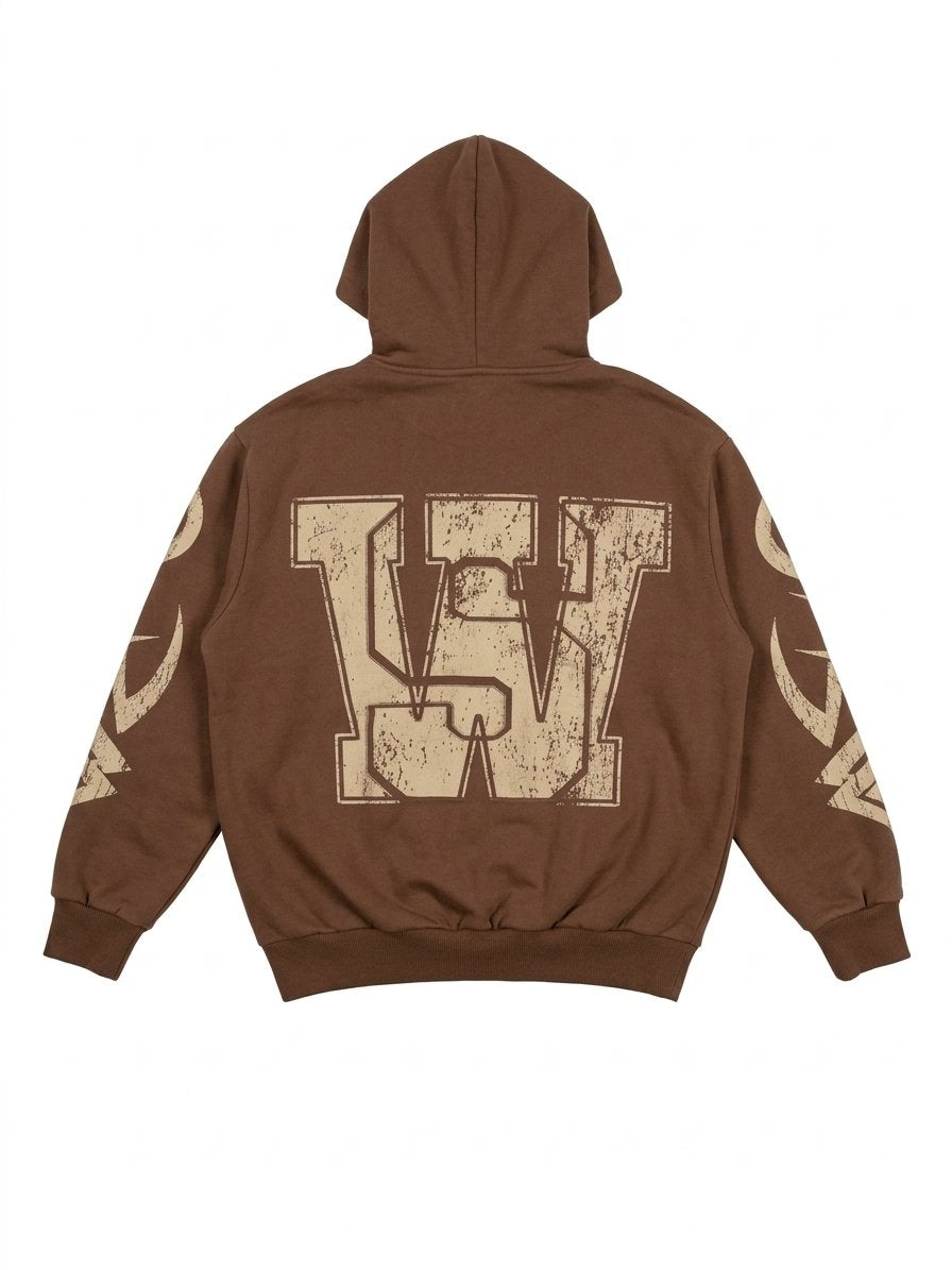 Stop Waiting Studios Chosen Star Brown Hoodie