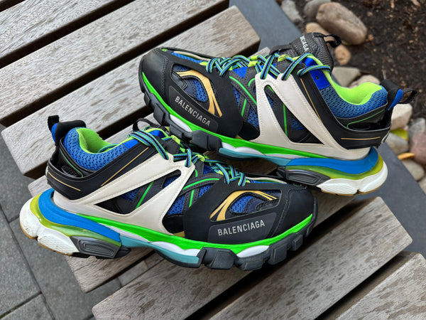 Balenciaga Track Green White Blue *USED* (REPLACEMENT BOX) (42 EU)