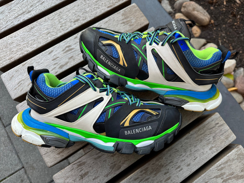 Balenciaga Track Green White Blue *USED* (REPLACEMENT BOX) (42 EU)