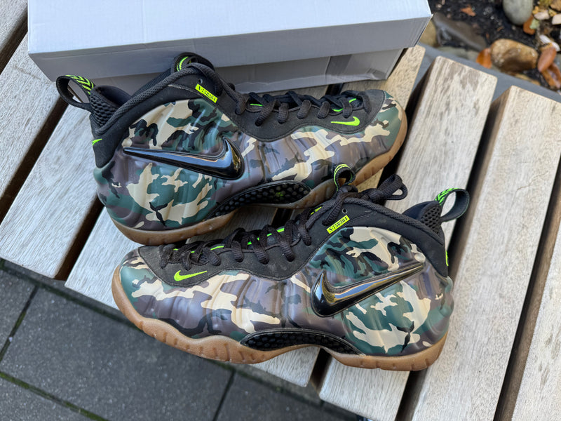Nike Air Foamposite Pro Army Camo *USED* (REP BOX)