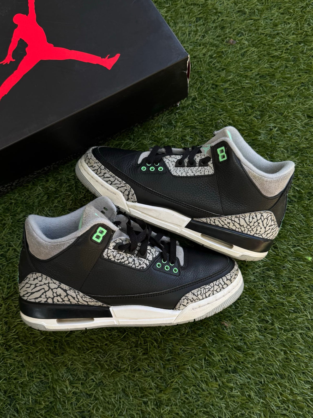 Jordan 3 Retro Green Glow (GS)