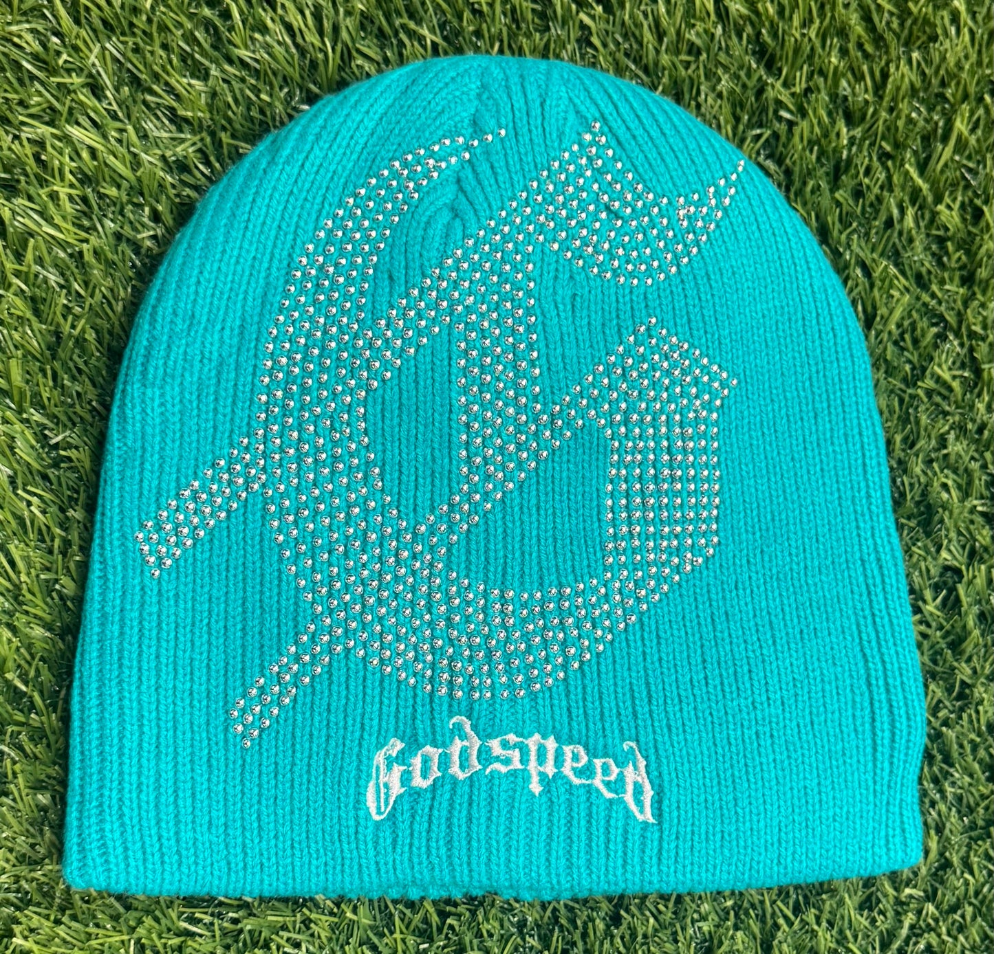 Godspeed STUDDED Beanie (TEAL)