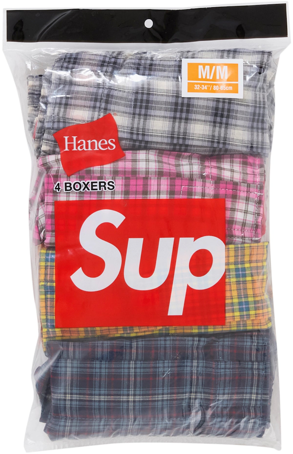 Supreme Hanes Plaid Boxers (4 Pack) Multicolor