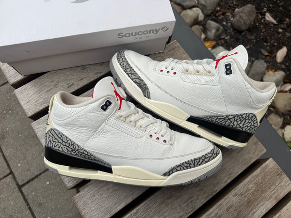Jordan 3 Retro White Cement Reimagined *USED* (REP BOX)