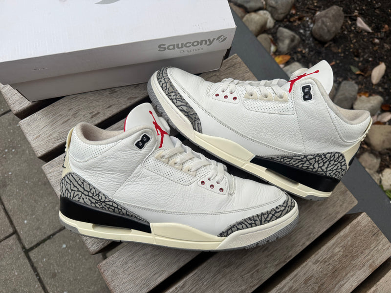 Jordan 3 Retro White Cement Reimagined *USED* (REP BOX)