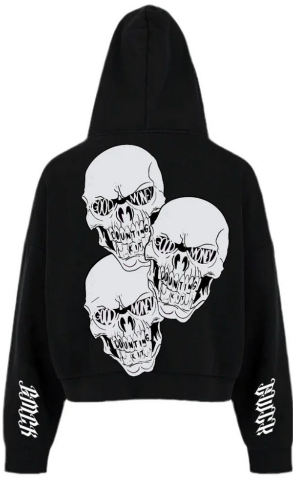 Good Money "SKULL" Full Zip (Black/White)
