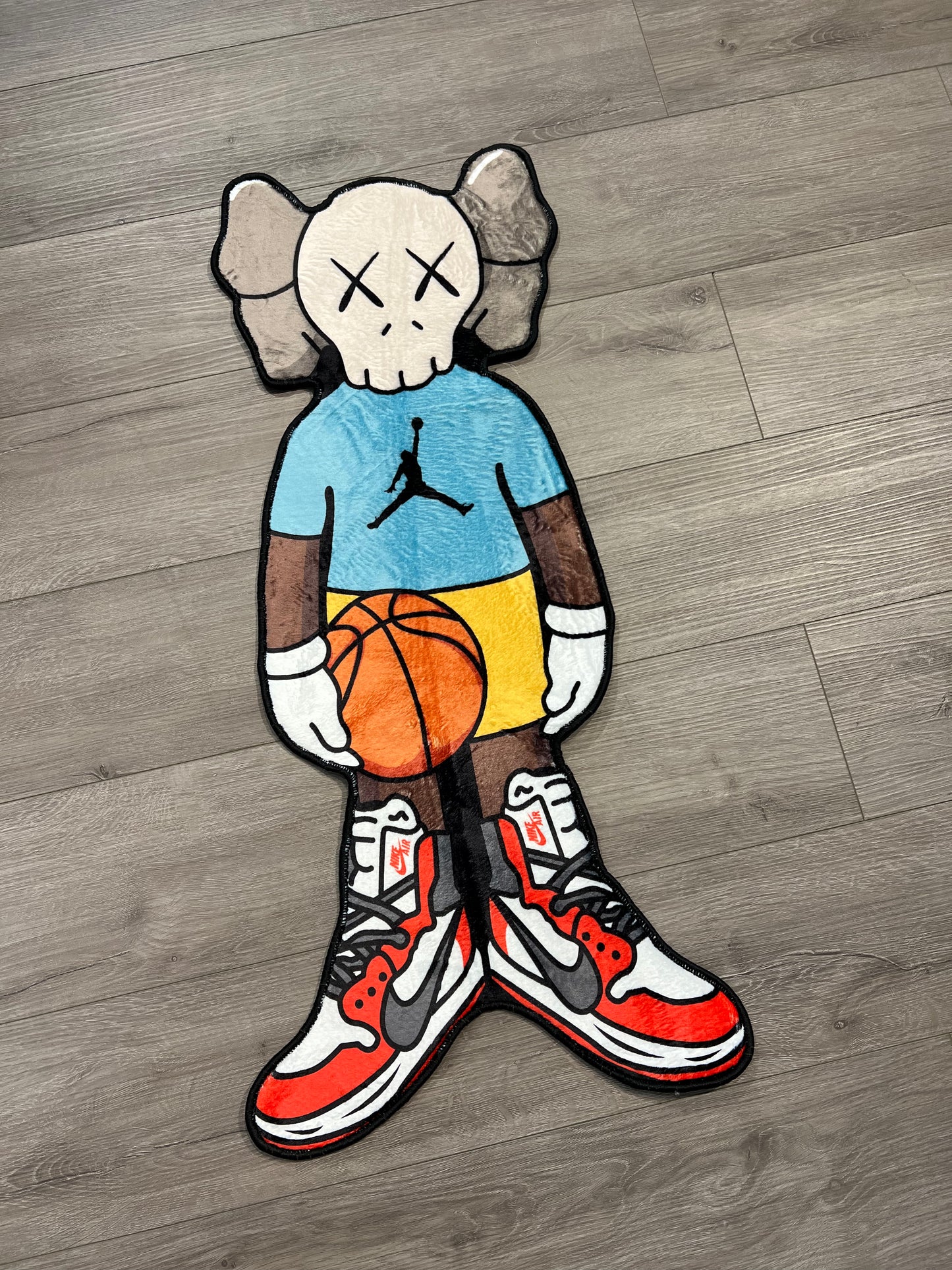 Custom “KAWS Basketball” Rug