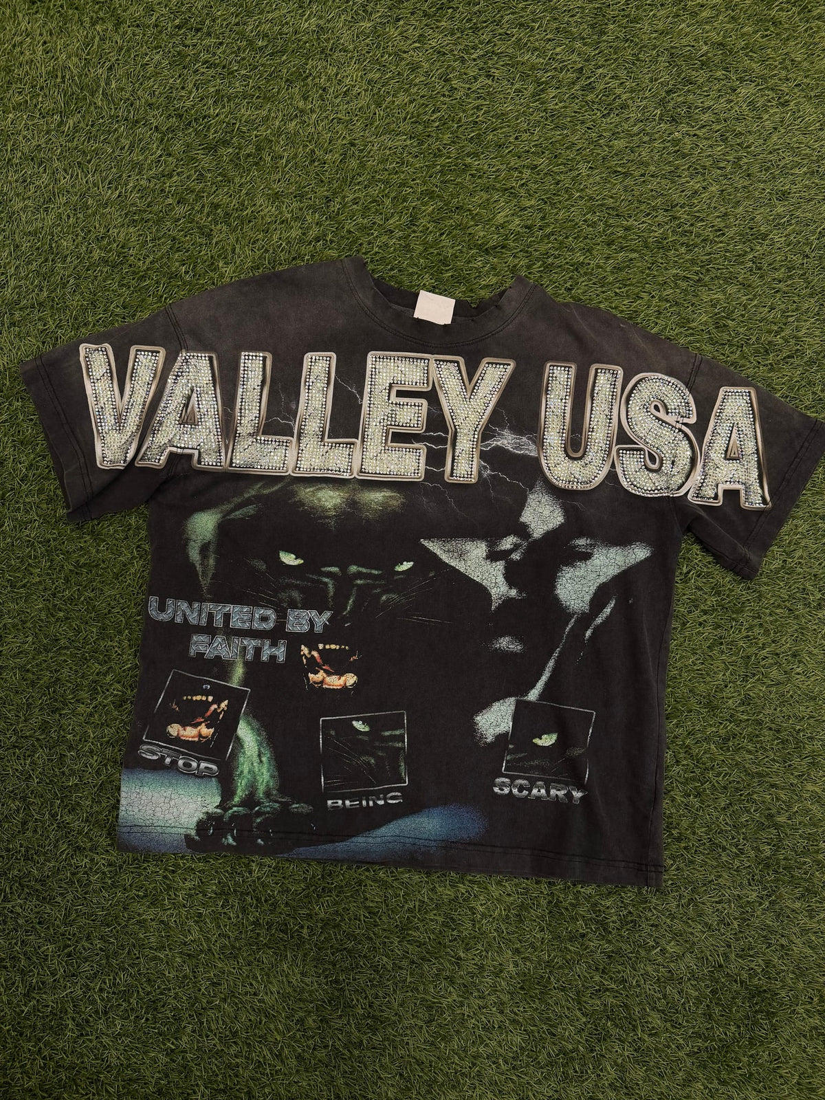 Vale Forever Faith Bling Tee 'Black'