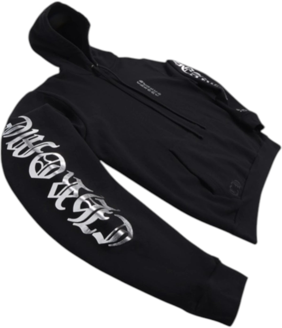 Chrome Hearts Foil Print Hoodie Black