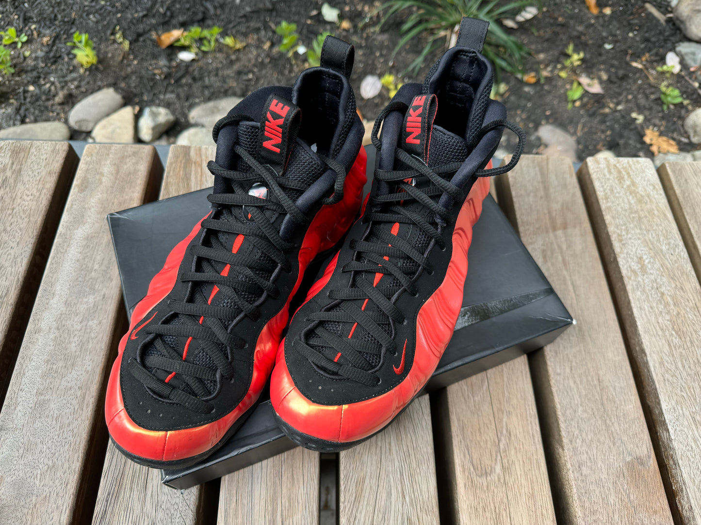 Nike Air Foamposite One Habanero Red *USED*