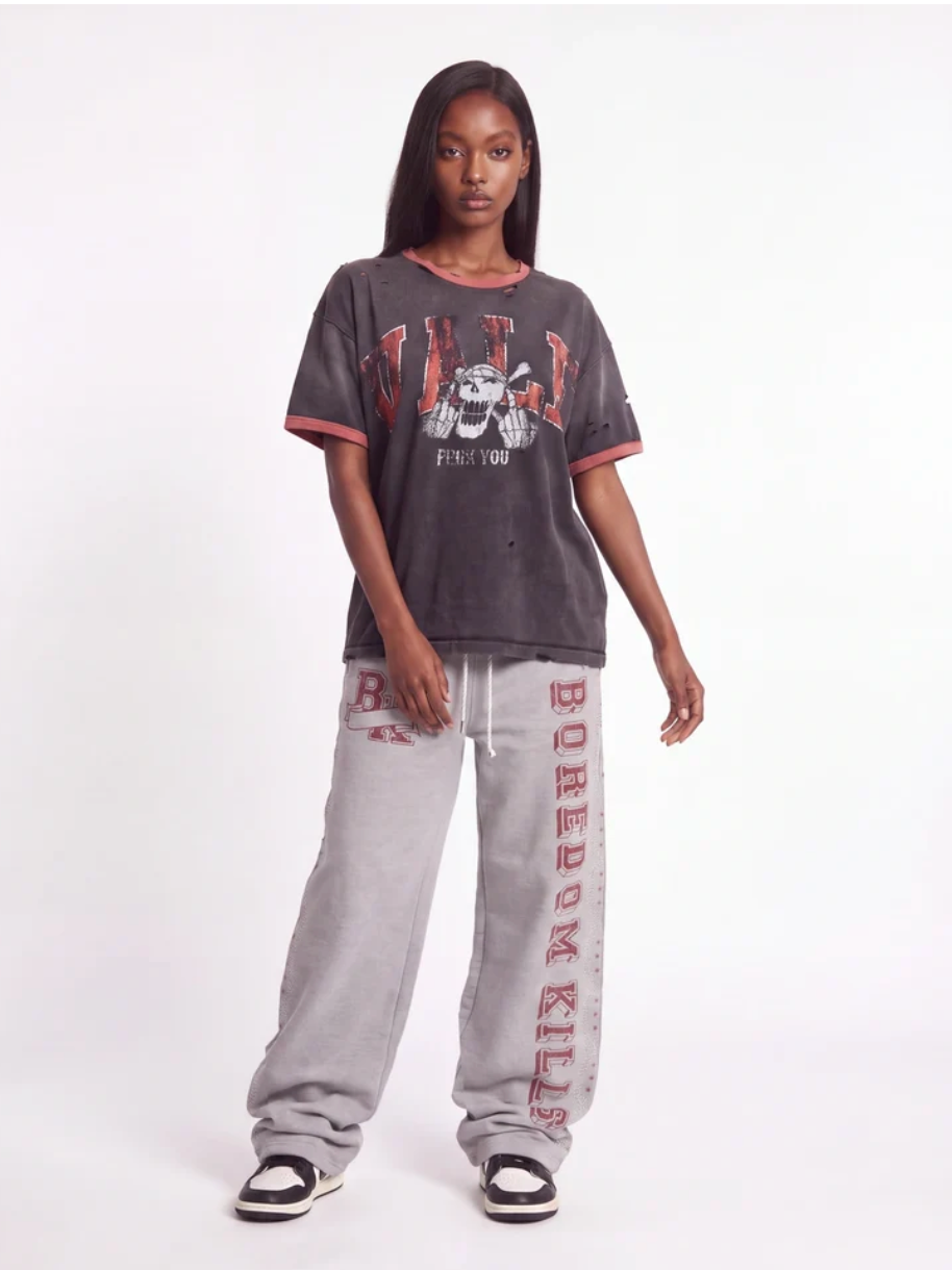Boredom Kills Collegiate Sweatpants 'Grey'
