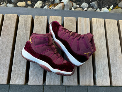 Jordan 11 Retro Heiress Night Maroon (GS) *USED*