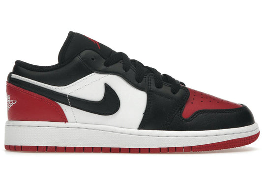 Jordan 1 Low Bred Toe 2.0 (GS) *USED* (REP BOX)
