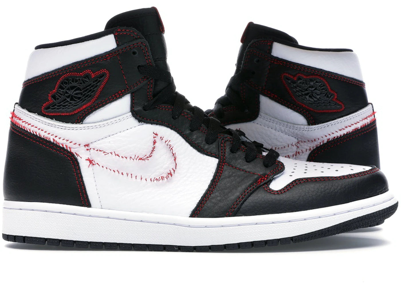 Jordan 1 Retro High Defiant White Black Gym Red