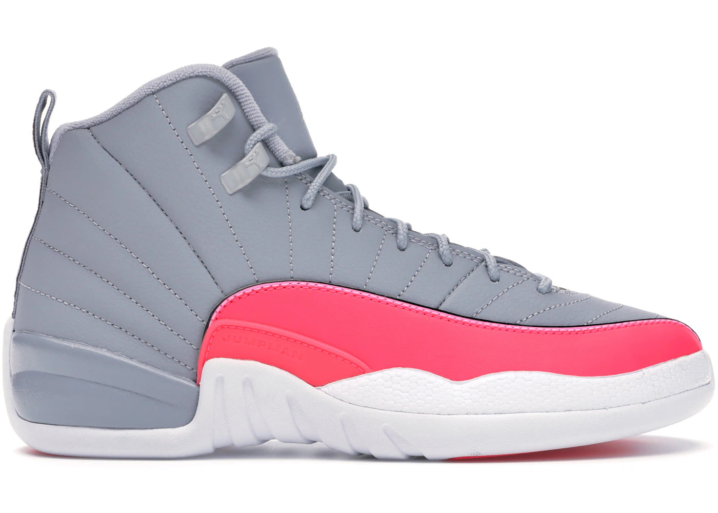 Jordan 12 Retro Wolf Grey Racer Pink (GS) *USED* (REP BOX)