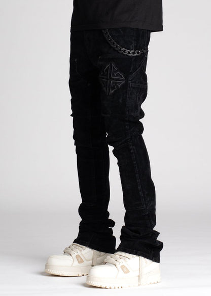 Guapi “All Black Velour Denim”