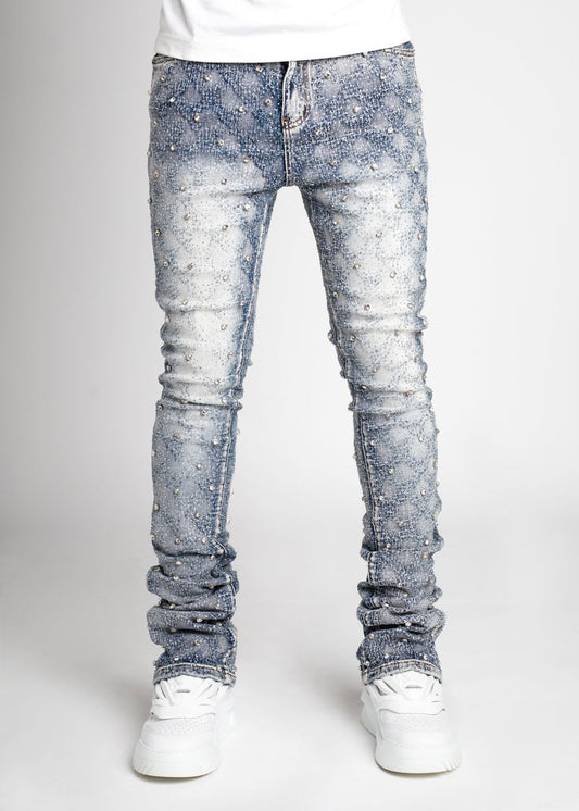 Guapi Aqua Blue Embellished Denim" (Aqua-Blue-Embellished-Denim)