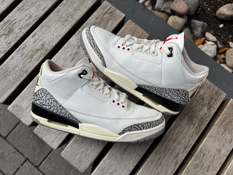 Jordan 3 Retro White Cement Reimagined *USED* (NO BOX)