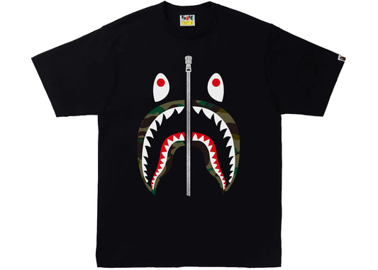 BAPE 1st Camo Shark Tee (SS22) Black/Green