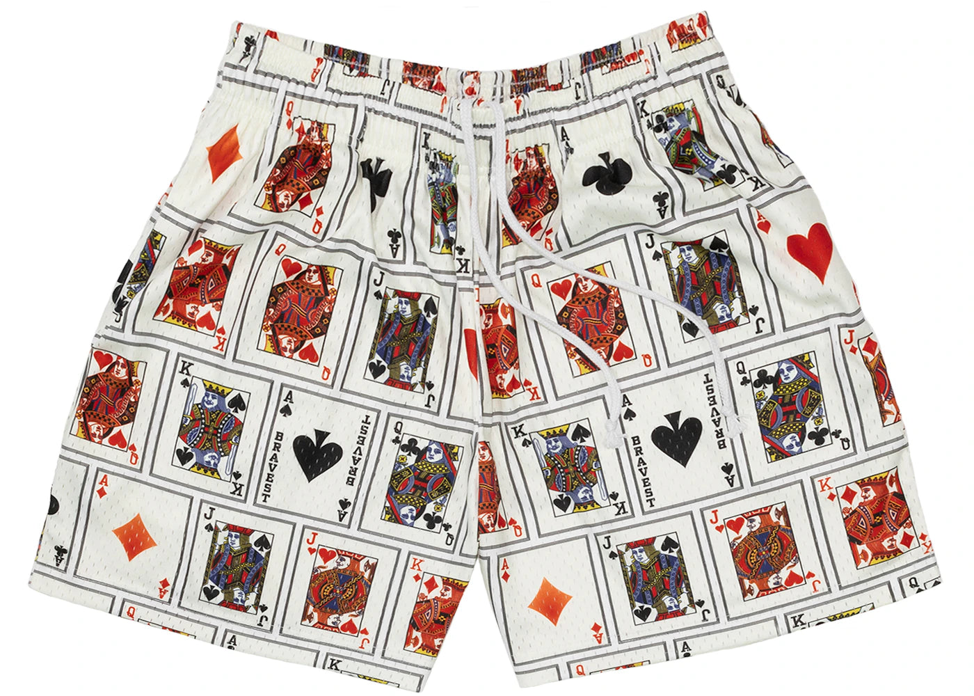 Bravest Studios Poker Shorts White