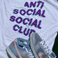 Anti Social Club “Maniac White” Tee