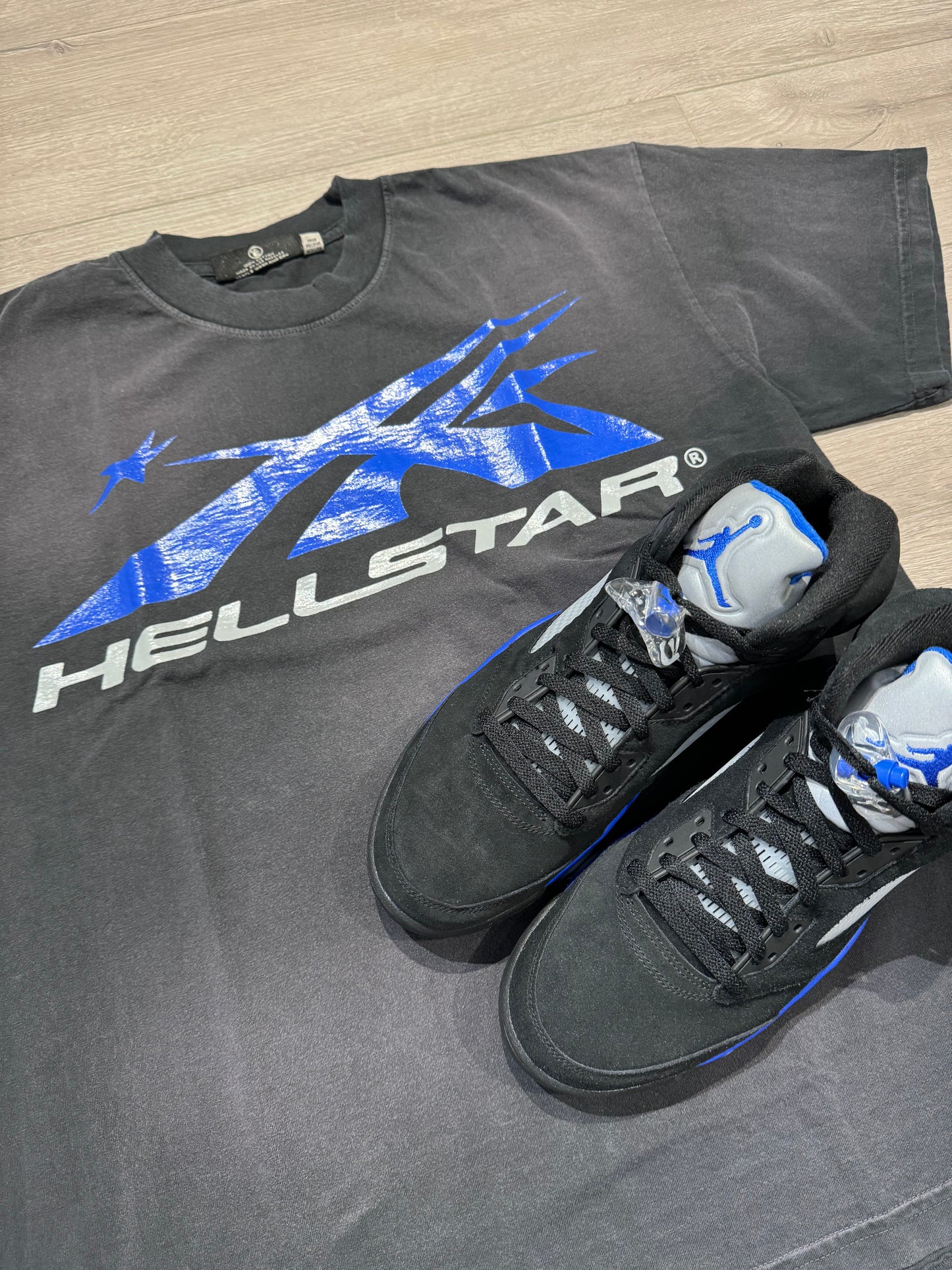 Hellstar Gel Sport Logo “Black & Blue” Tee