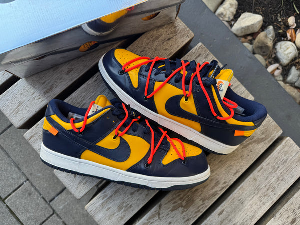 Nike Dunk Low Off-White University Gold *USED*