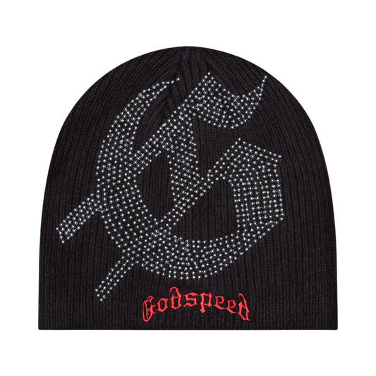 Godspeed STUDDED Beanie (BLACK/RED)