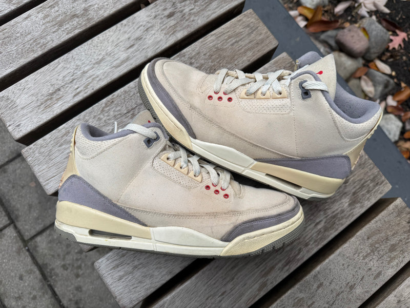 Jordan 3 Retro Muslin *USED* (REP BOX)