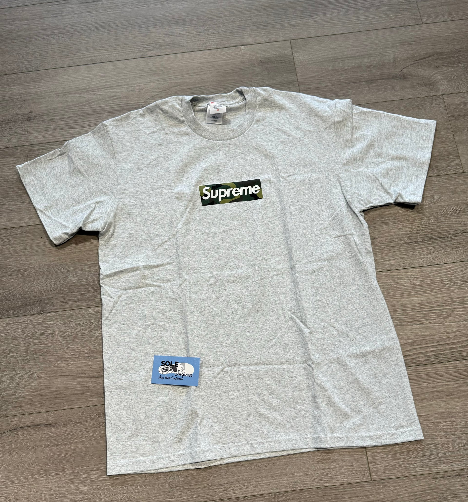 Supreme Box Logo Tee “Ash Grey” – soleinspires.com