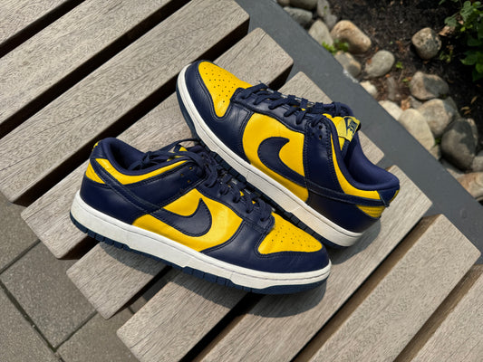 Nike Dunk Low Michigan (2021) *USED* (NO BOX)