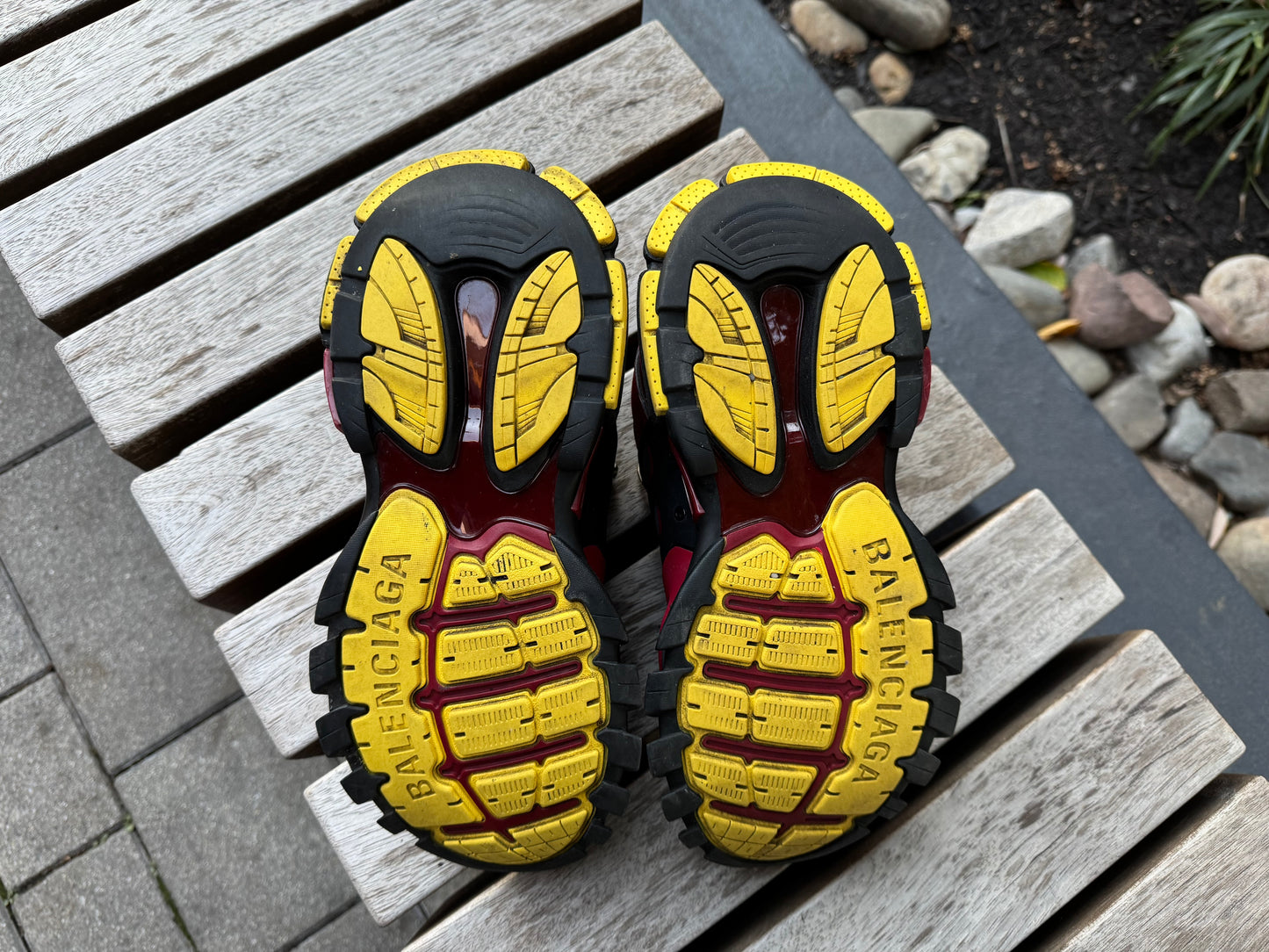 Balenciaga Red/Black/Yellow Track Sneaker *USED* (REPLACEMENT BOX) (43 EU)