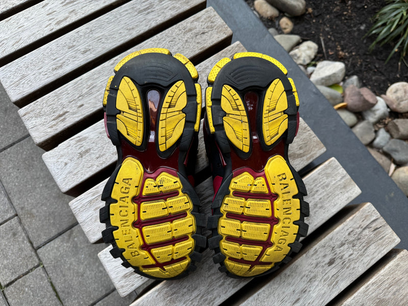 Balenciaga Red/Black/Yellow Track Sneaker *USED* (REPLACEMENT BOX) (43 EU)