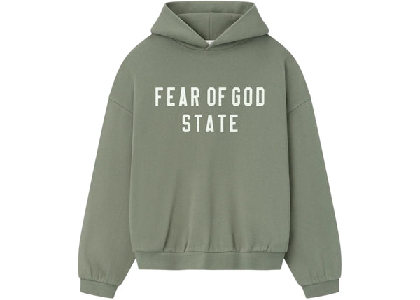 Fear of God Essentials 90's Fleece Hoodie Moss