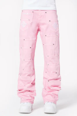 Guapi French Rose Pockets Flared Denim (French-Rose-Pockets-Flared-Denim)
