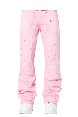 Guapi French Rose Pockets Flared Denim (French-Rose-Pockets-Flared-Denim)