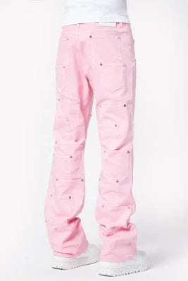Guapi French Rose Pockets Flared Denim (French-Rose-Pockets-Flared-Denim)