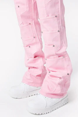 Guapi French Rose Pockets Flared Denim (French-Rose-Pockets-Flared-Denim)