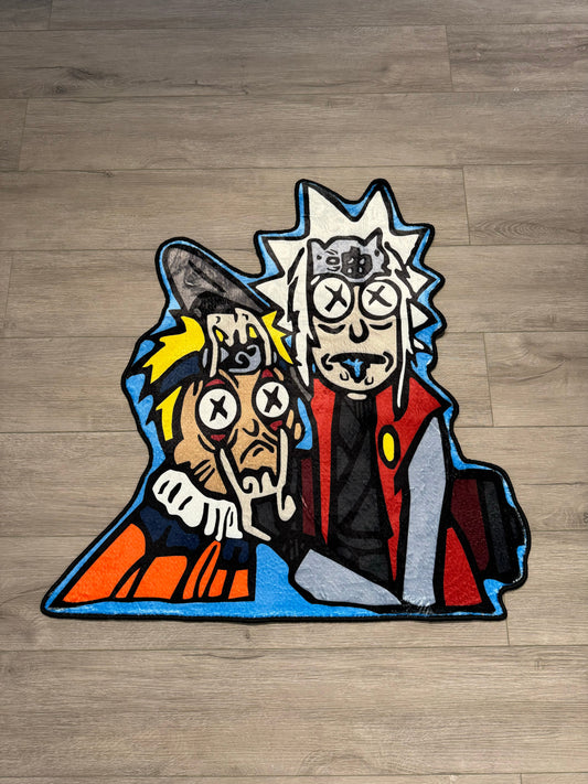 Custom “RICK & MORTY NARUTO” Rug