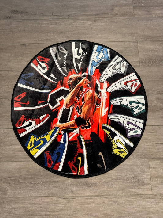 Custom “JORDAN CLOCK” Rug