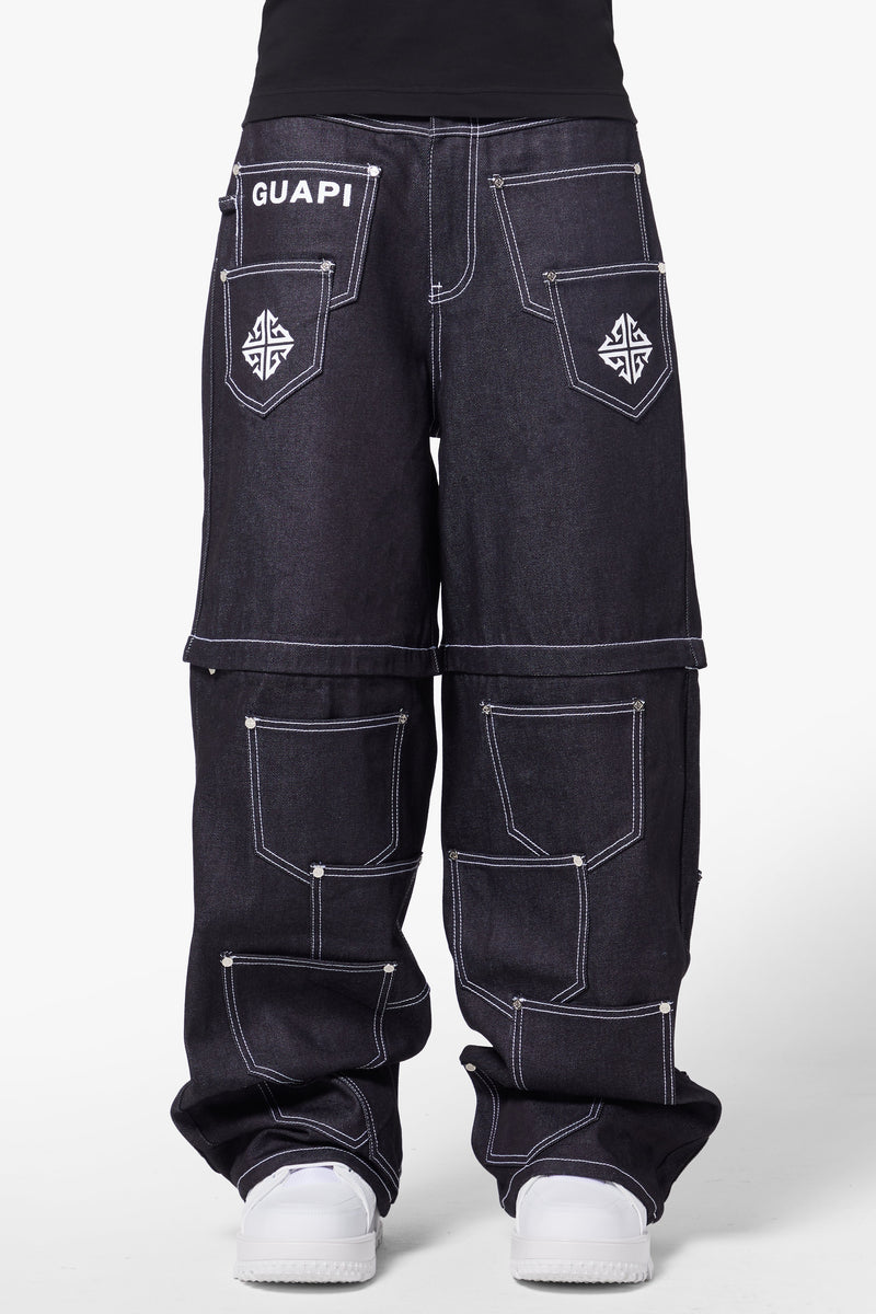 Guapi Jade Black Convertible Dice Pant (Jade-Black-Convertible-Dice-Pant)