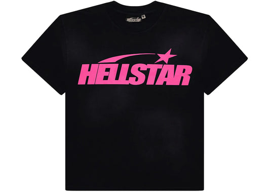 Hellstar Classic T-shirt (Gel Print) Black/Pink