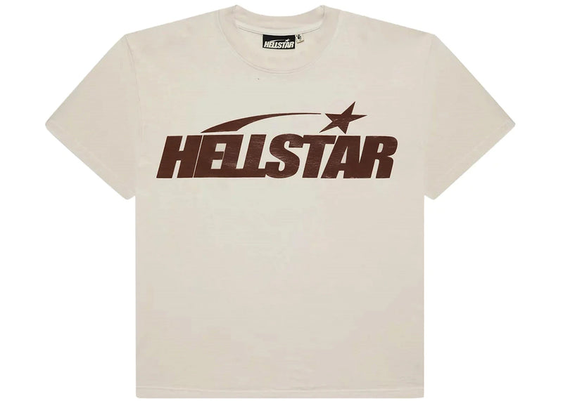 Hellstar Classic T-shirt (Gel Print) White/Brown