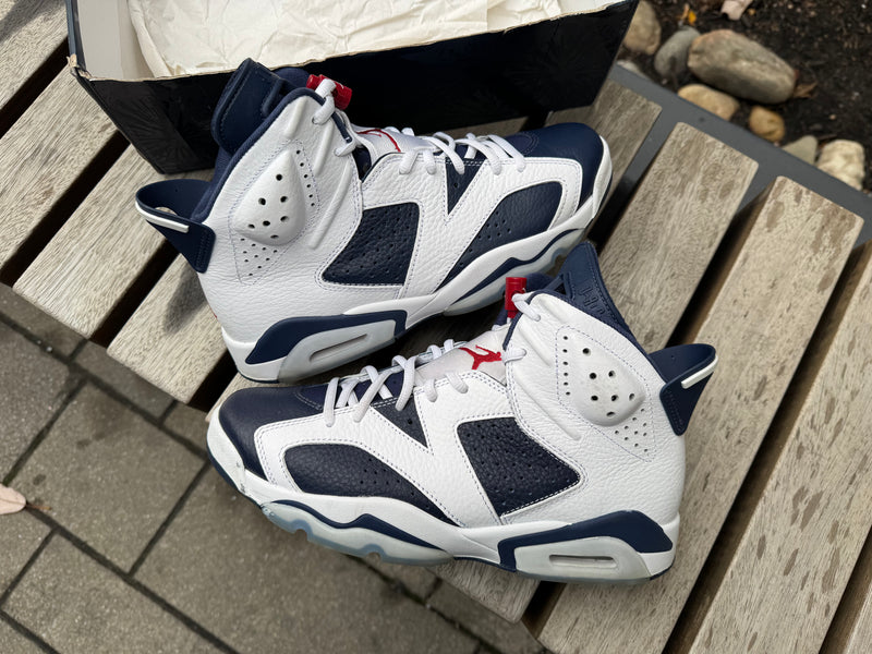 Jordan 6 Retro Olympic (2024) *USED* (NO BOX LID)